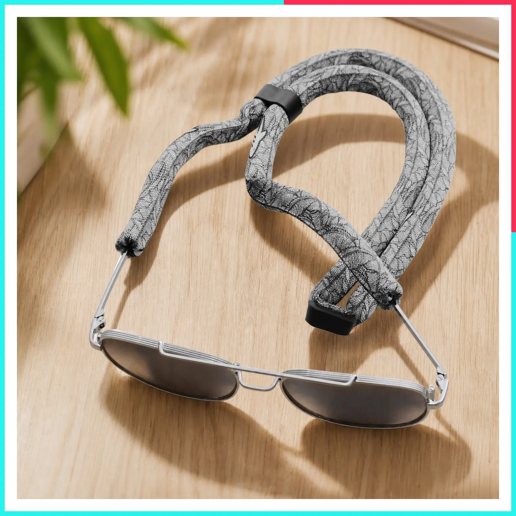 Adjustable Floating Sunglasses Strap, Waterproof Neoprene Holder, High Visibility, for Men & Women