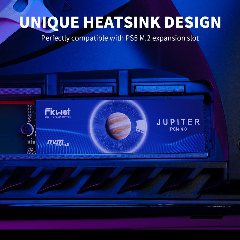 FIKWOT FX910 with Heatsink M.2 SSD 2TB NVMe SSD, PCIe Gen4 Gaming SSD , Up to 7300MB/s, M2 2280 Internal Solid State Drive for PS5