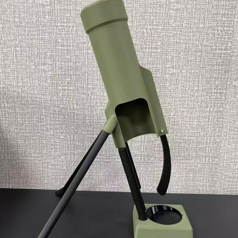 Beer Bottle Mortar Bottle Opener, 51mm Mortar Beer Bottle Opener Heavy-Duty Tactical Cap Launcher Hands-Free Push Down Opener Men's Exclusive Space for Bar & Desk Decor