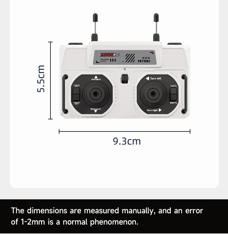 BRRRRT Mini Remote-Controlled Trash Can, Full-Scale Remote-Controlled Proportional Toy Set with Lights, Suitable for Adults, Children, Boys, and Girls, Remote-Controlled Trash Can Speed RC, Children's Christmas Gift.