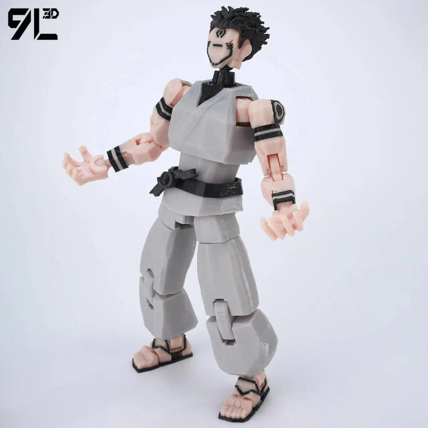 5.5 Inches 9L3D Printed Grey Articulated Action Figure Model Dummy13 T13, Artist-Friendly Collectible Anime Figure, Toy Photography Prop, Easter Gift, Stress-Relief Decoration