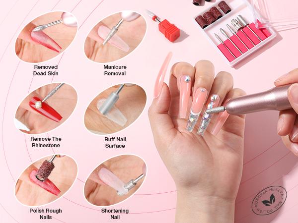 【Fall Deals】Morovan Whimsy Acrylic Nail Kit with Drill - Whimsy Series Acrylic Nail Kit with Everything for Beginners Glitter Acrylic Powder for Nail Extension DIY Complete Starter Set