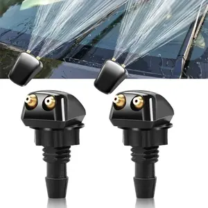 Car Windshield Wiper Nozzle Cleaner Spray, Dual Hole Design for Most Car Models, 1 Pair Automotive Glass Cleaning Nozzles