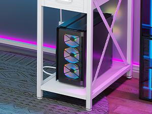 Yitahome Computer Desk with Drawers & Hutch, 59.1" Office Desk with LED Lights & Power Outlets, Gaming Desk with Monitor Stand & Storage Shelves Yitahome Computer Desk with Drawers & Hutch, 59.1" Office Desk with LED Lights & Power Outlets, Gaming Desk with Monitor Stand & Storage Shelves