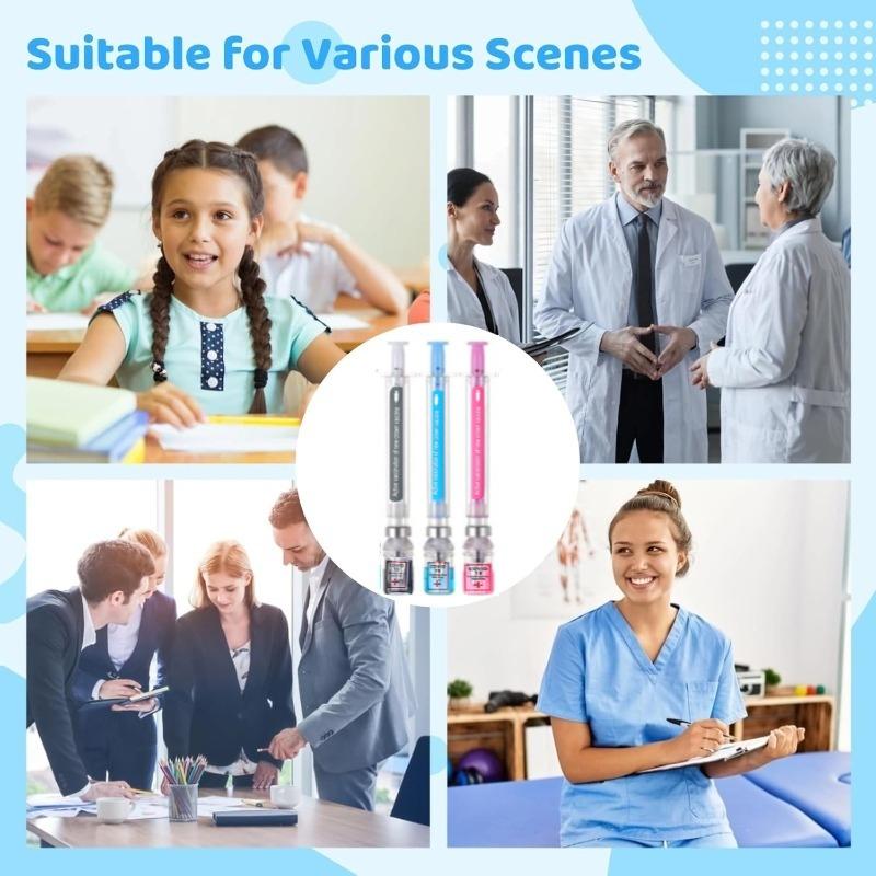 24pcs Nurse Injection Pens, Medical Theme Jelly Pens, Office Party Gifts (, Blue, ), Perfect for Nurses & Healthcare Professionals