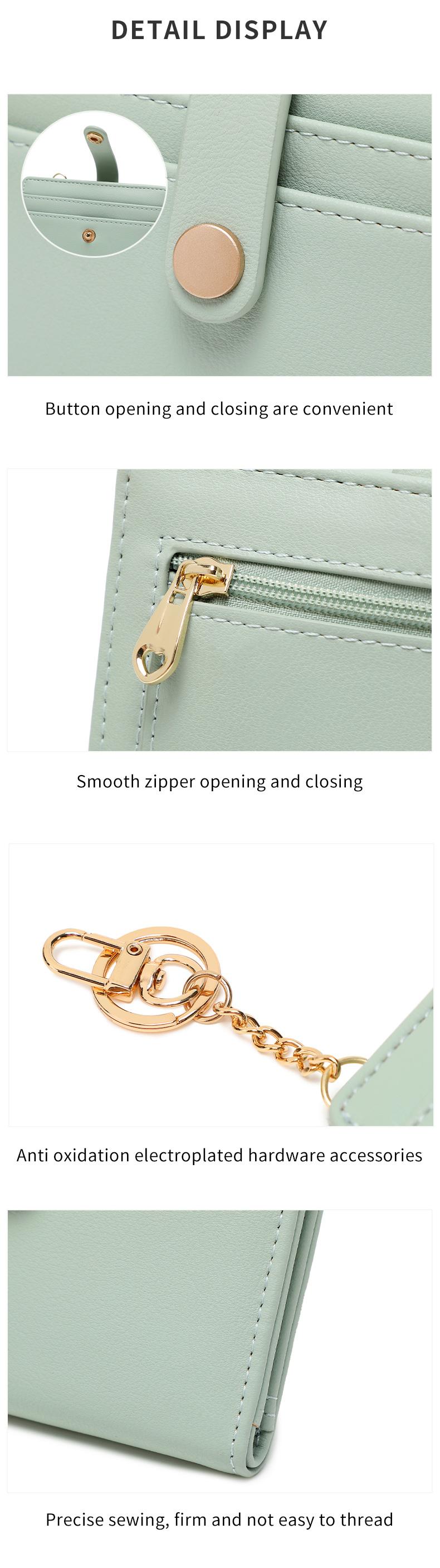 RFlD barrier, ultra-thin double fold credit card wallet,women's multifunctional, small and lightweight coinwallet, women's fashionable pocket wallet, designed forsecurity, unique design,ideal gift，Christmas Gift, Valentine's Day Gift, Rfid Wallet