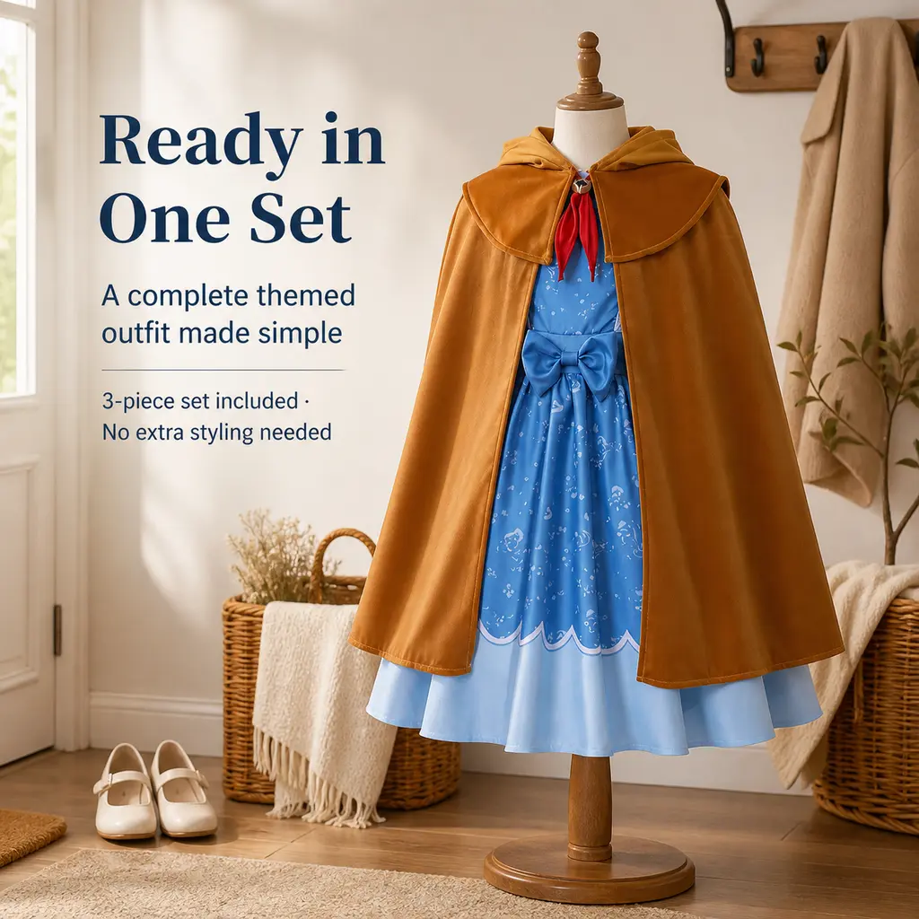 Kids Halloween Performance Costume Cosplay Outfit, Stranger Things Holly Cosplay Costume