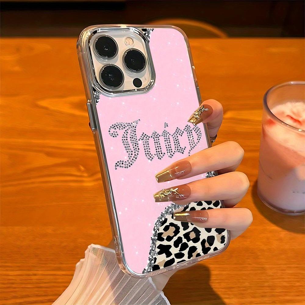 Metal Transparent Creative Juicy Pattern Anti-Drop Soft Case for iPhone 11/12/13/14 Pro Max/15 Pro/16 Plus/16 Pro Max, Tpu Material