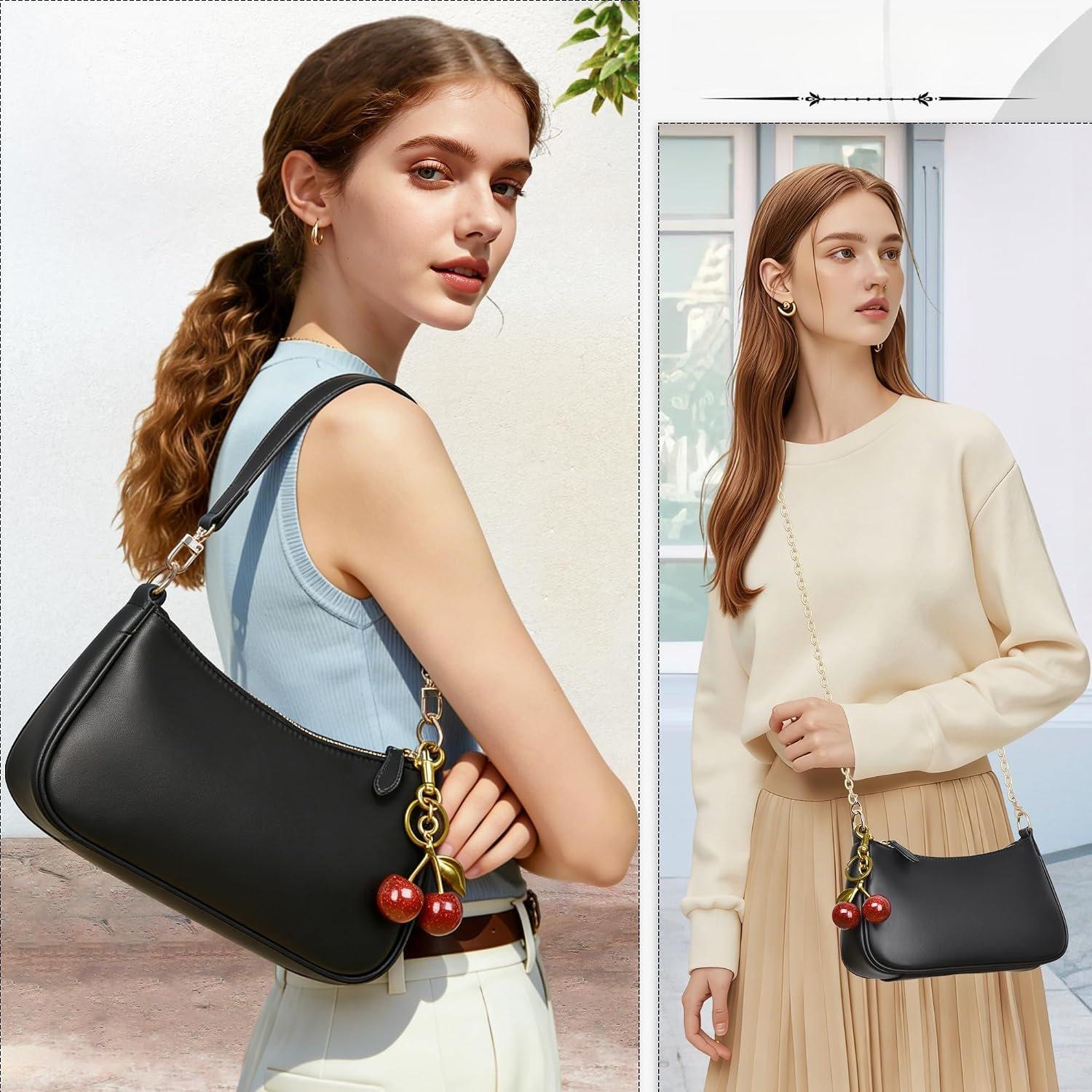 Bag for Women Cute Underarm Cherry Purse Retro Clutch Hobo Handbag Small Crossbody Bags Bag for Women Cute Underarm Cherry Purse Retro Clutch Hobo Handbag Small Crossbody Bags