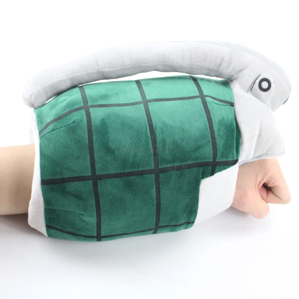 In Stock My Hero Academia Bakugo Katsuki Plush Toy Cosplay Gloves Cuff Arm Wrist Band Power Bracer Grenades Stuffed Toy For Kids