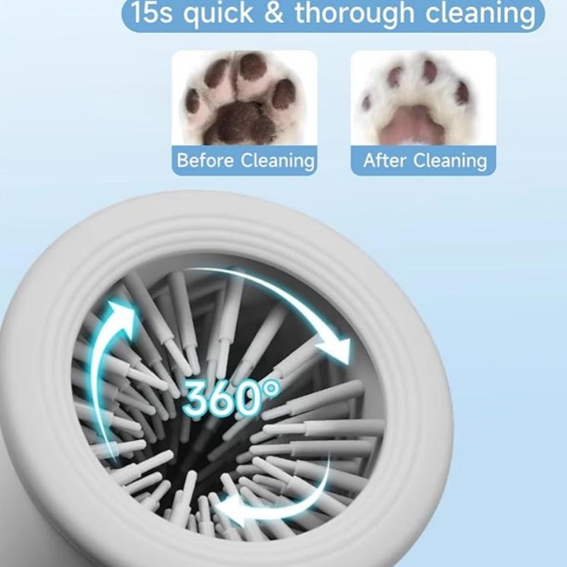 Electric Dog Paw Cleaner and Massager, Portable USB Rechargeable Paw Washing Cup, Automatic Foot Cleaning Machine for Small to Medium Dogs