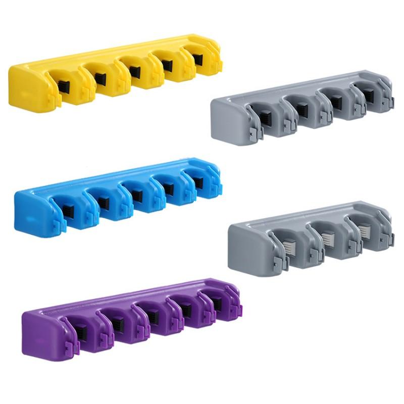 Multifunctional Magic Mop Holder Broom Clip Wall-Mounted Storage Hook Home Bathroom Garage Spring Cleaning Organizer