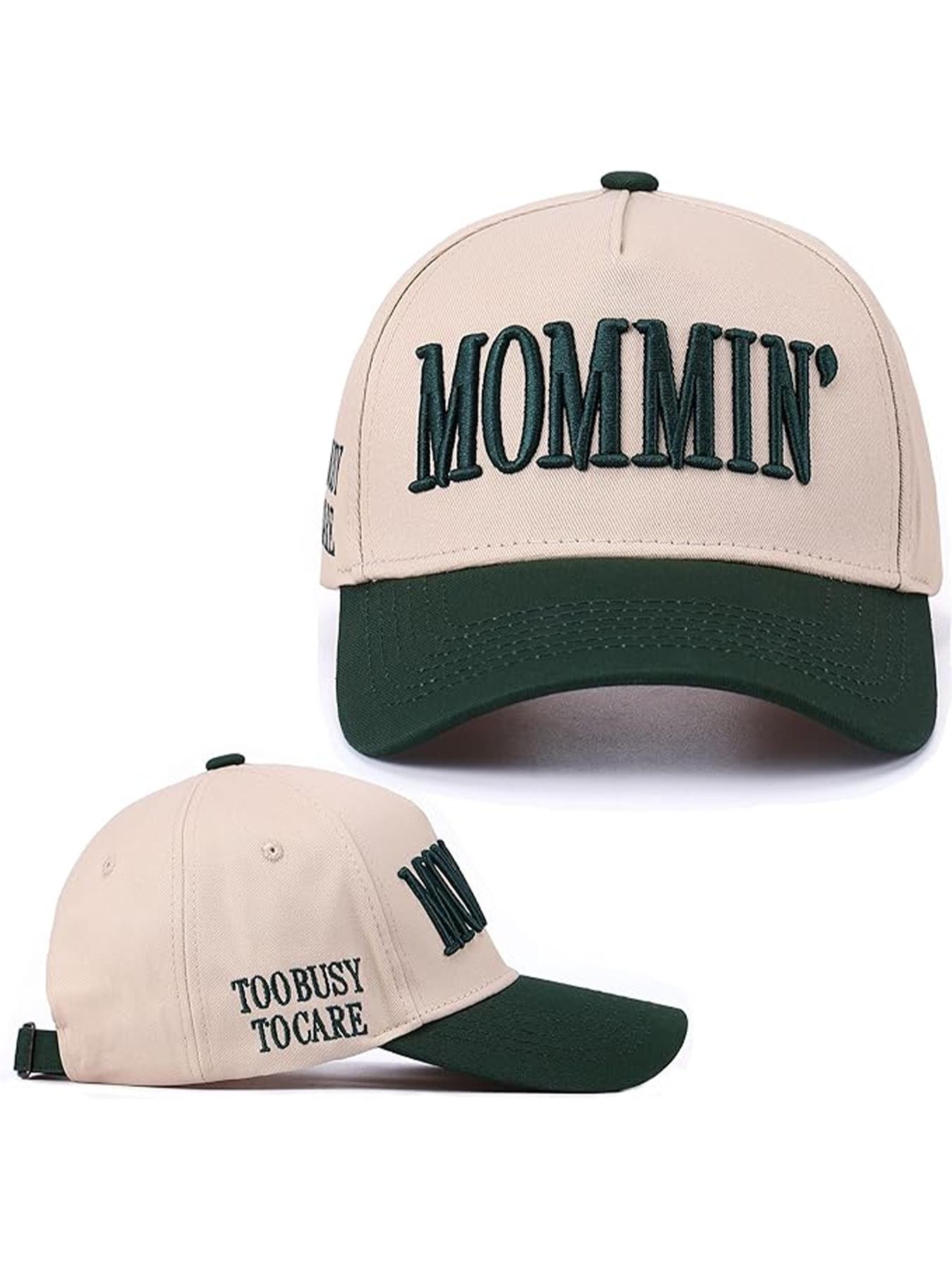 1pc Mommin Women's Baseball Cap Adjustable Snapback Cap, Embroidered Mother's Day Gift, Adjustable Canvas Vintage Hat, Perfect Mothers' Day Present for Moms