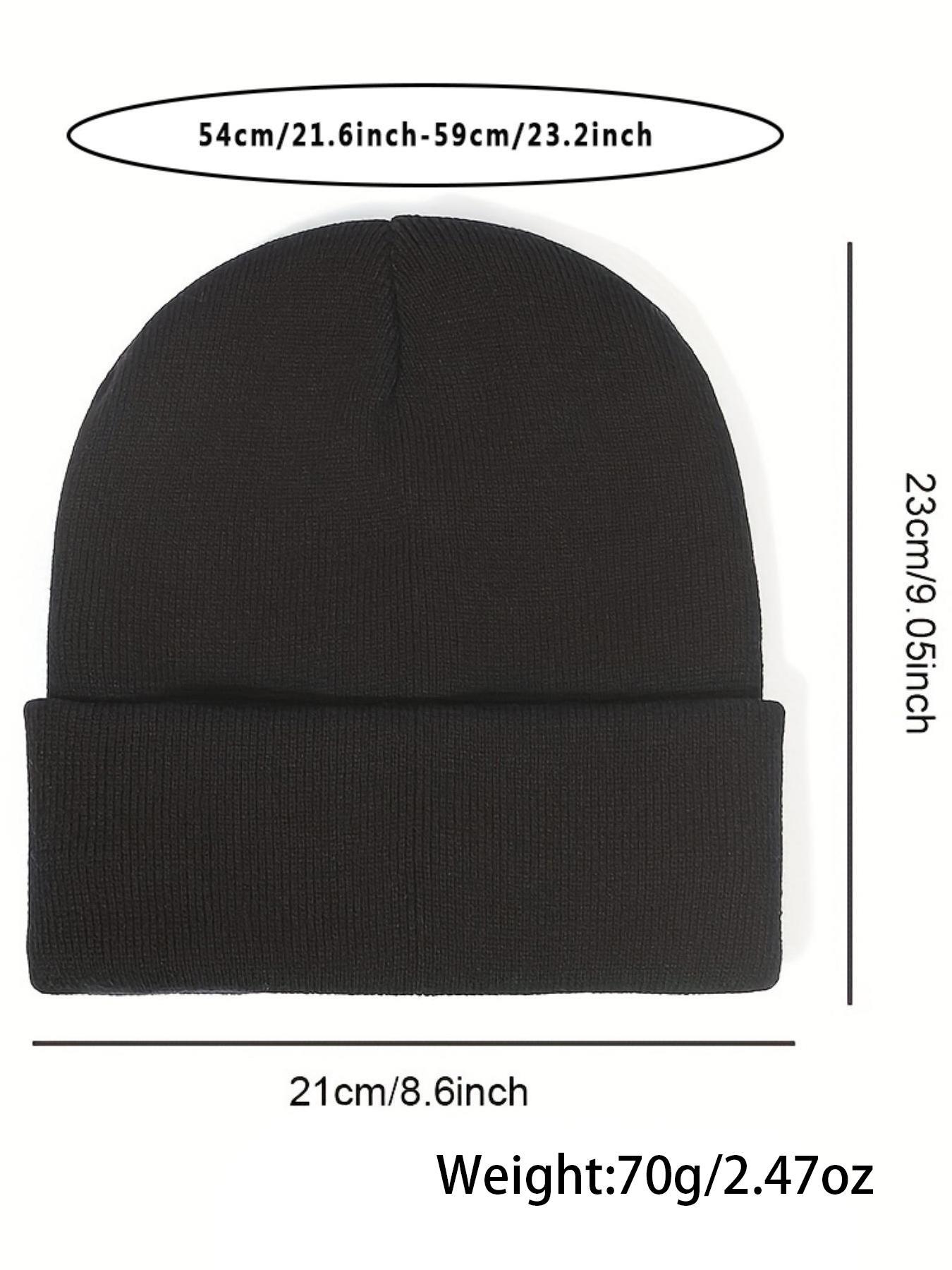Solid Color Beanie Hat, Casual Soft Comfortable Beanie Hat for Fall & Winter, Fashion Accessories for Both Men & Women, Fitted Hat