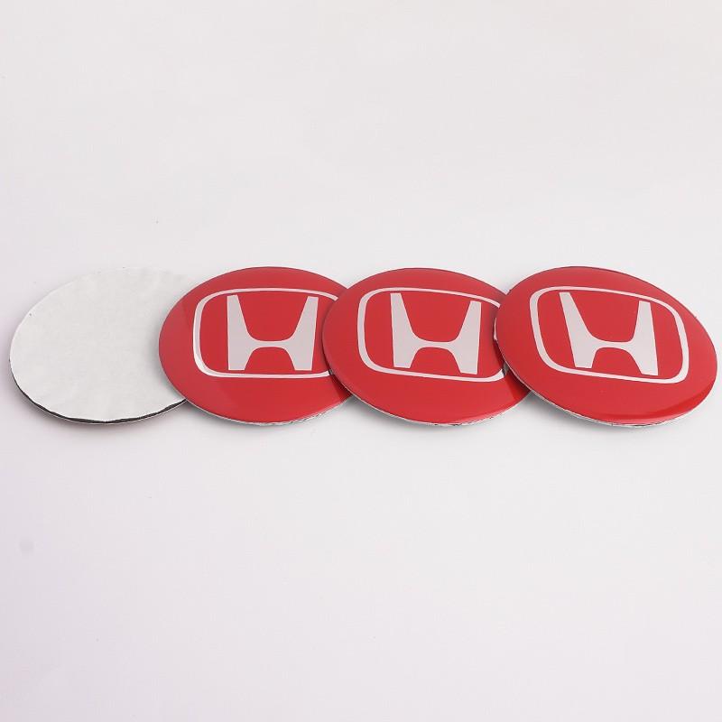 4pcs 56MM Emblem Car Wheel Center Cap Hub Covers Sticker For Honda Odyssey Spirior CR-V Civic HR-V City Accord Fit Pilot Auto Decorate Accessories