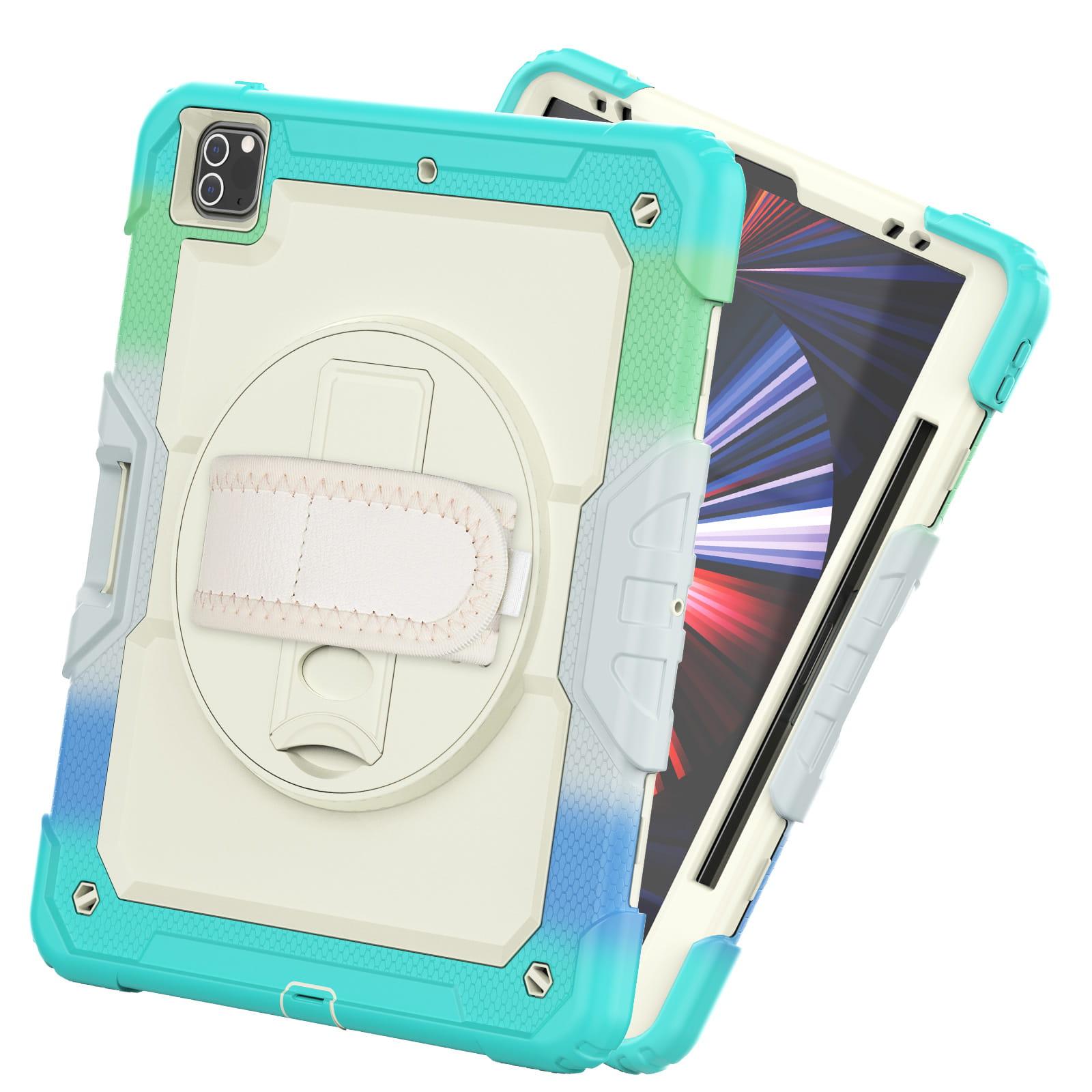 Shockproof Tablet Case with Adjustable Shoulder Strap & 360° Rotating Handle, Anti-drop Protective Sleeve for iPad Pro 12.9