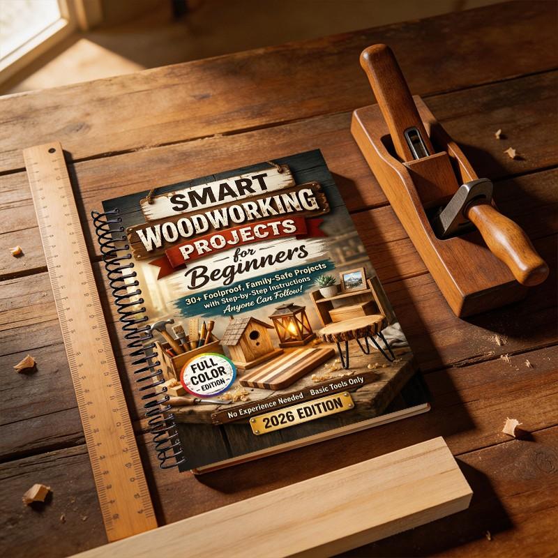 Smart Woodworking Projects for Beginners, Step-By-Step Home Projects, Foolproof Instructions, Pro Results, Safe, Kid-Friendly, No Expensive Tools