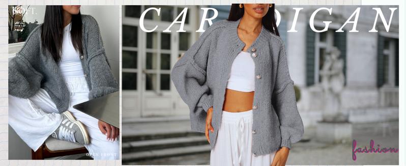 SCUSTY Womens Cardigan Sweaters Casual Lightweight Long Sleeve Button Up Knit Oversized 2024 Fall Outwear