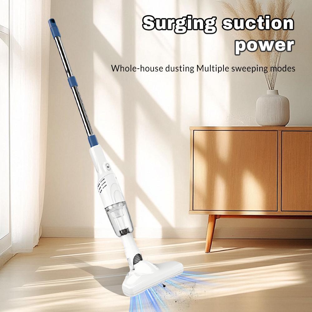 Portable Cordless Stick Vacuum Cleaner, 2-in-1 Handheld Design, 6000Pa Powerful Suction, USB Rechargeable for Home, Car, Hair Cleaning#Summervibes