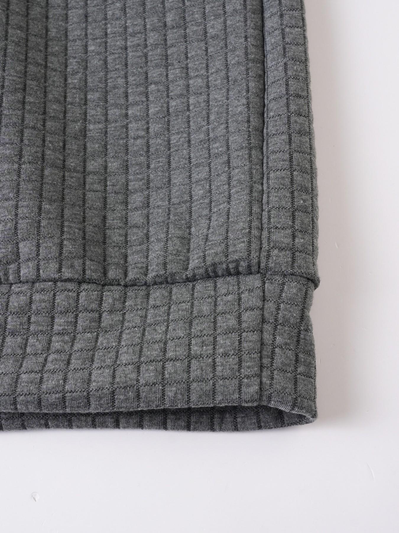 Men's Textured Mesh Knit Quarter-Zip Sportswear, Casual Henry Top with Snap Buttons, Comfortable and Stylish Men's Apparel