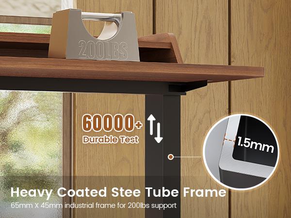 SEDETA 55 Inch Fluted Electric Standing Desk Ergonomic Height Adjustable Desk with Storage Power Outlets LED Lights