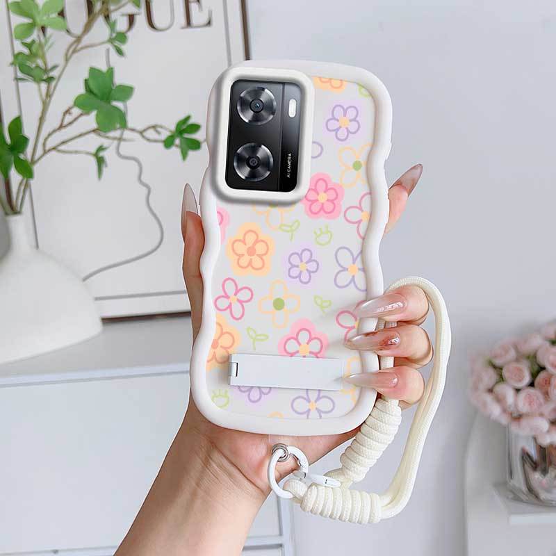 1 Piece Colorful pictures For OPPO K10 5G Non-Slip With Lanyard And Stand Flexible Design Ideal For Formal K10 5G