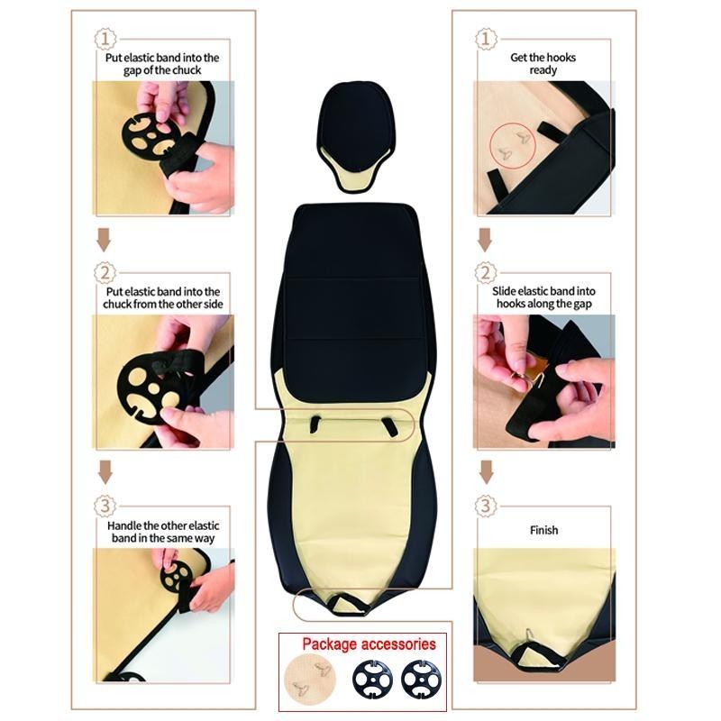 PU leather front car seat covers, universal fit for sedans, SUVs, and trucks, no padding, premium, easy to install, Car Seat Covers Front Seats