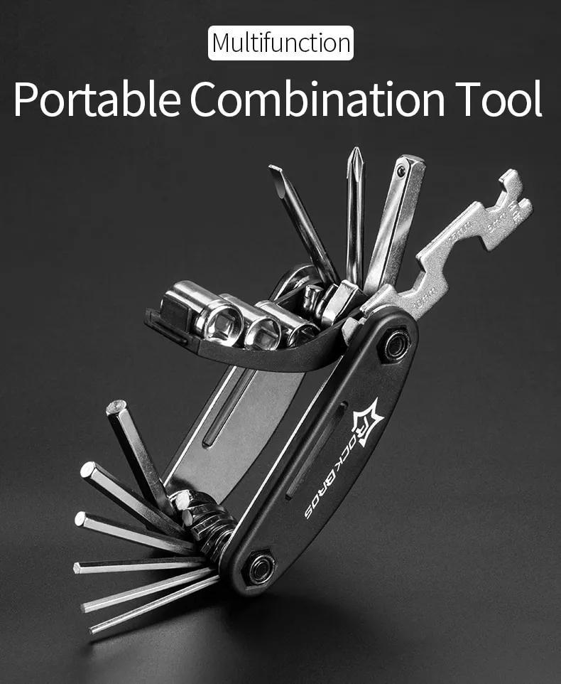 ROCKBROS Bike Repair Tool Durable Aluminum Alloy Bike Tool Kit