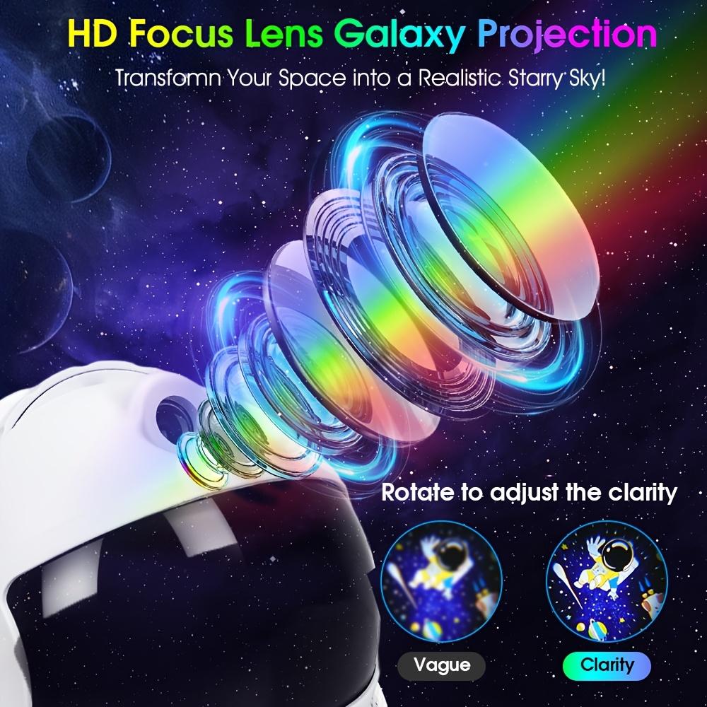 Electronic Astronaut-Shape Galaxy Projector Night Light, Modern Standing Starry Sky Projector with Dimmable Color Grading, Touch Control, USB-Powered for Bedroom Decor, Holiday Gifts