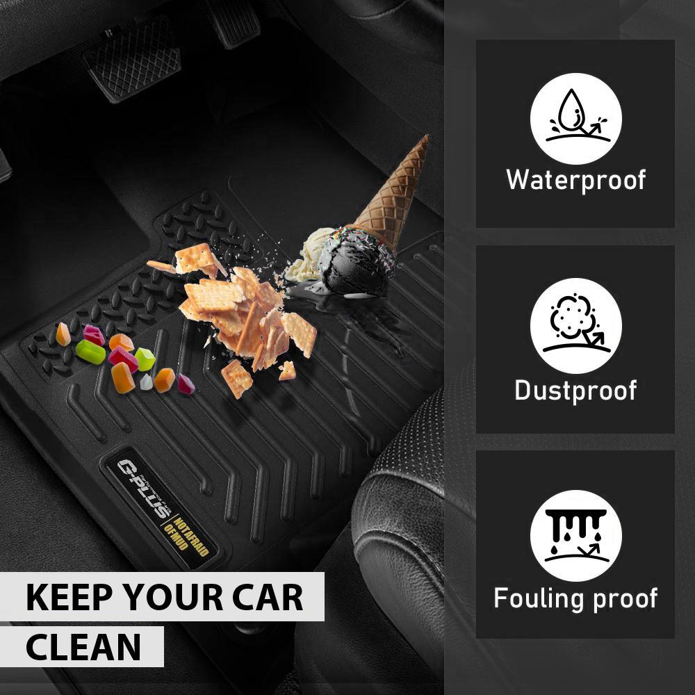 For 2023-2024 Honda Pilot TPE Floor Mats All Weather Floor Mats Rubber Liners,Waterproof Anti-slip Durable Floor Mats,Car Accessories