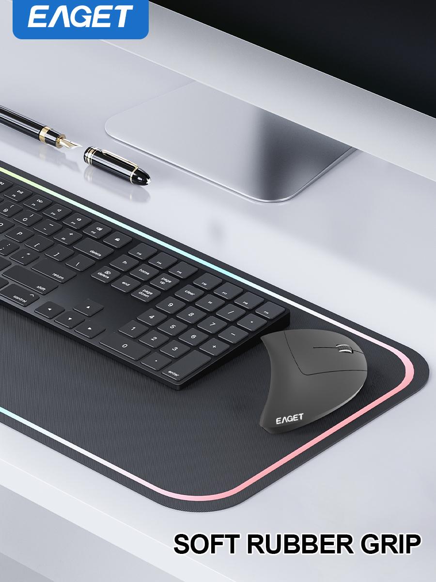 EAGET Wireless Ergonomic Performance Mouse, Vertical Mouse,Optical Office Mouse, Right Hand Mouse,Gaming Mouse for Computer Laptop(Black)