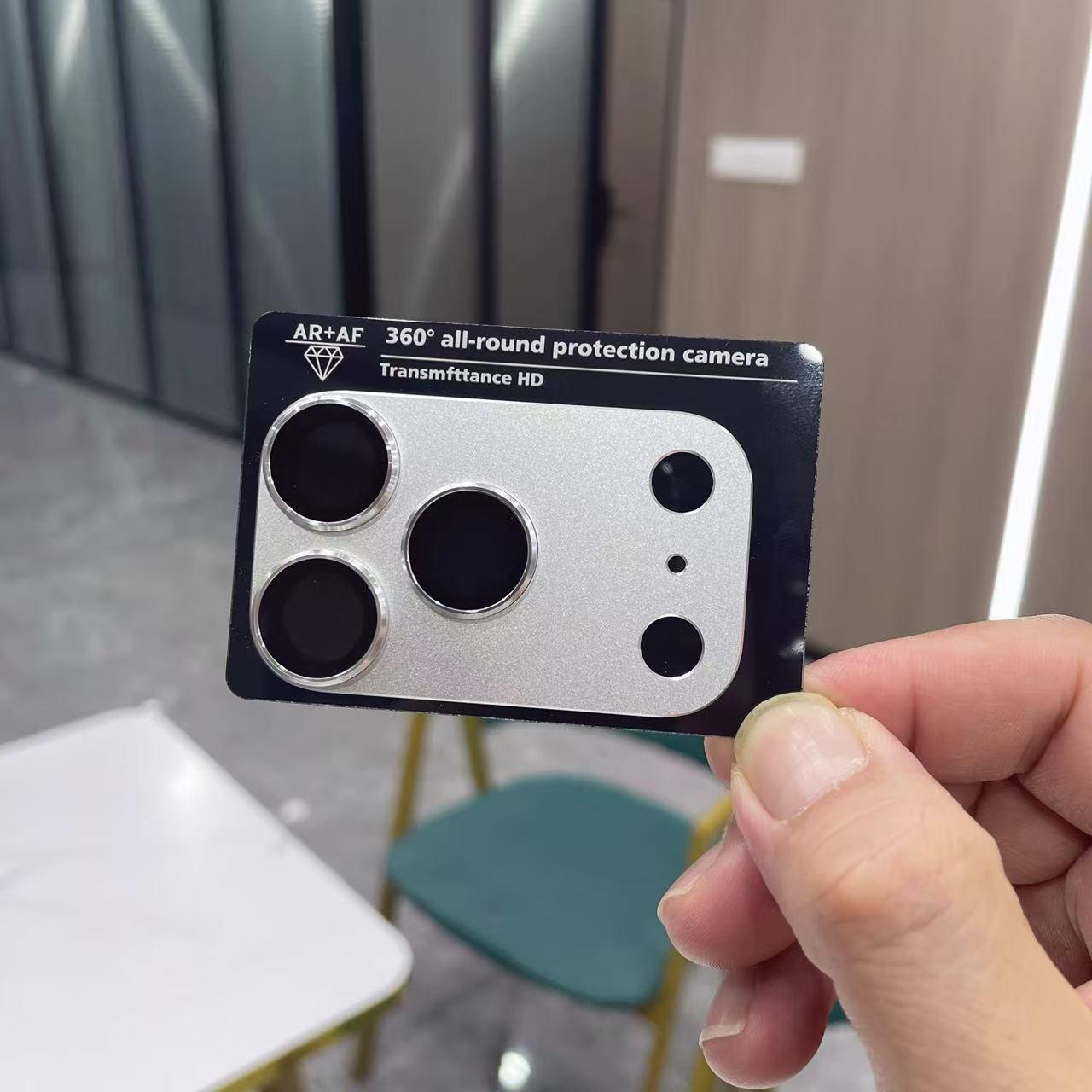 1pcs Phone Lens Protection Film, PP Material Full Wrap, 9h HD Tempered Glass, 3 Colors Available, Fits iPhone 17 Pro Max