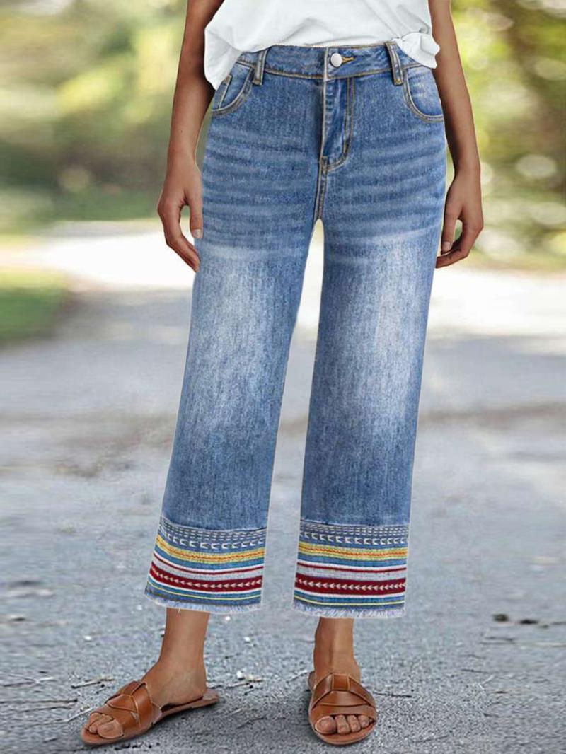 Women's Loose Fit Denim Jeans, Casual All-Season Wear, Plain Design, H-Type Silhouette, Perfect for Daily & Dates