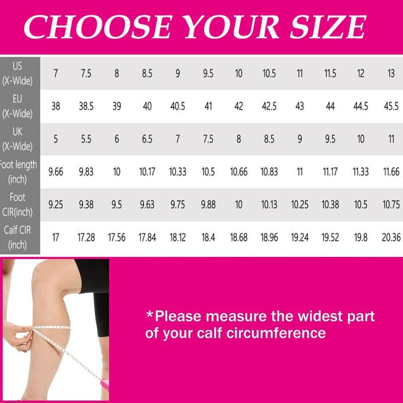 Luoika Women's Extra Wide Calf Knee High Boots, Wide Width Winter Tall Boots.