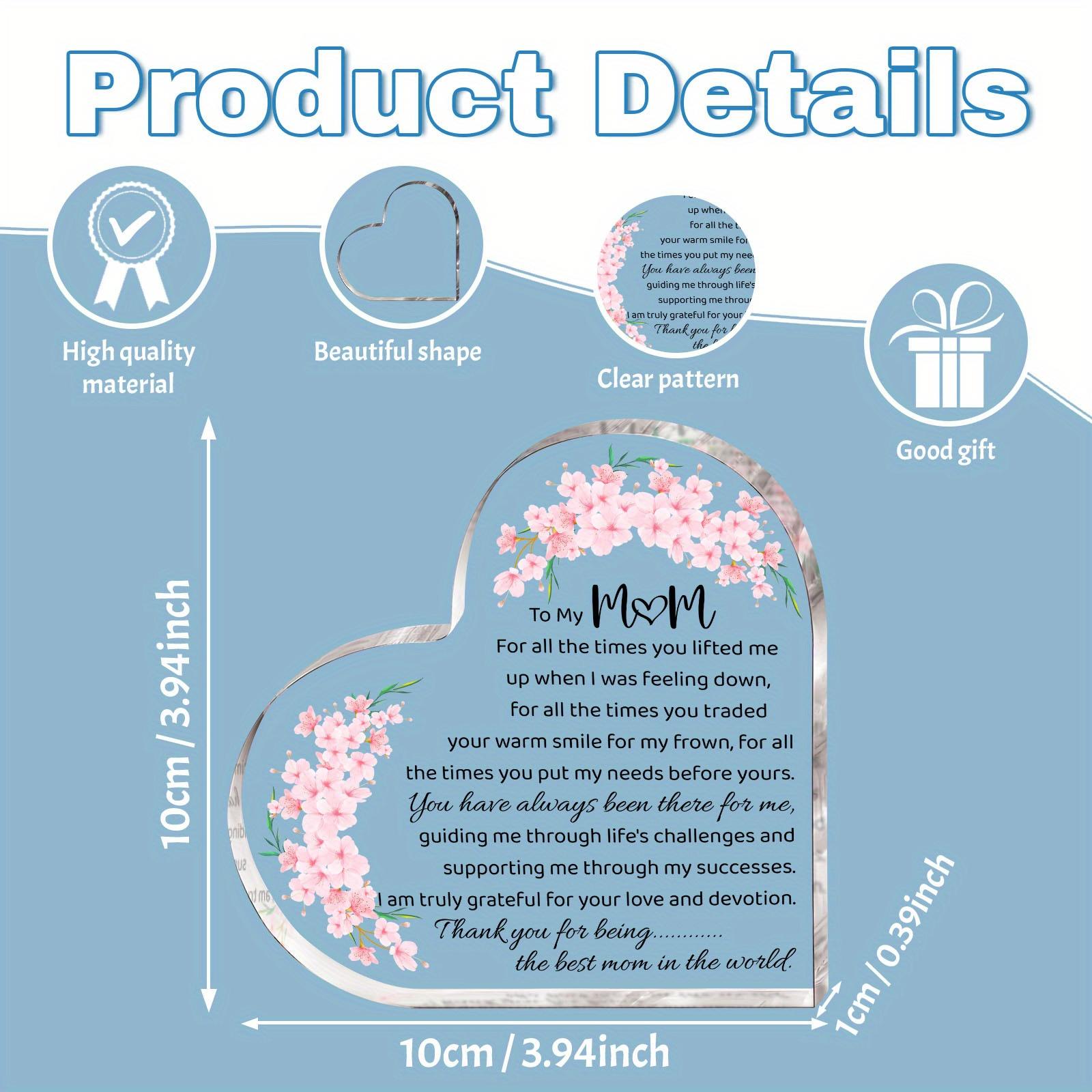 Acrylic Mom Gift, 1 Count/12pcs/set Thank You Gift for Mom, Definition Acrylic Plaque, Desk Signs Ornament for Table Tops, Home Decor