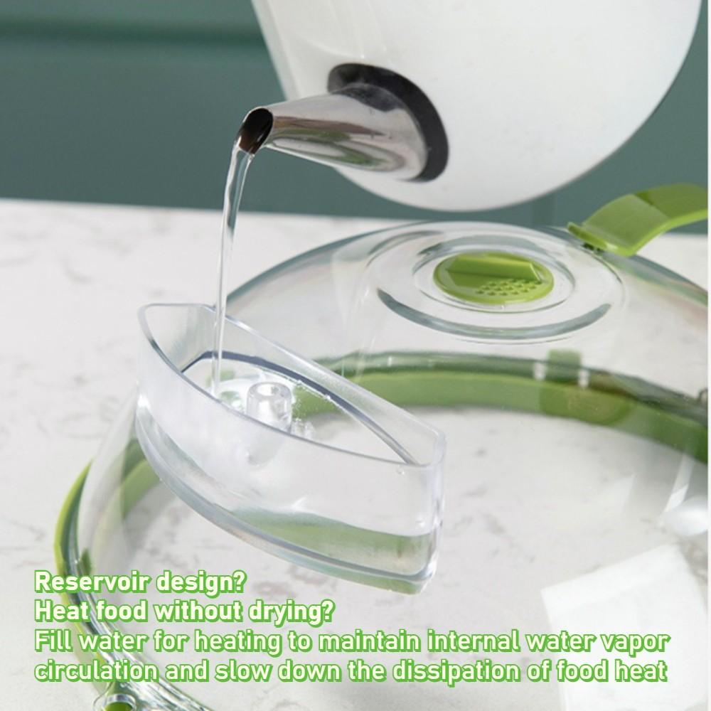 Microwave Splash Guard Cover with Steam Vent, Leak-Proof Durable PP Design, Ergonomic Handle for Comfortable Cooking, Perfect for Vegetables and Other Foods, Kitchen Cooking Accessory, Food Safe, Handheld #GLOBAL PICKS