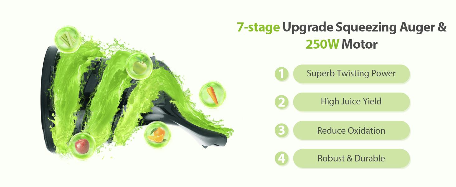 Aeitto Max5 Juicer, Cold Press Juicer with 5.8" Large Feed Chute,1.7L Large Capacity, 250W Whole Masticating Juicers for Vegetable and Fruit, High Juice Yield, Easy to Clean with Brush, Ice Fruit, BPA-Free, Smart recipes App Aeitto Max5 Juicer, Cold Press Juicer with 5.8" Large Feed Chute,1.7L Large Capacity, 250W Whole Masticating Juicers for Vegetable and Fruit, High Juice Yield, Easy to Clean with Brush, Ice Fruit, BPA-Free, Smart recipes App