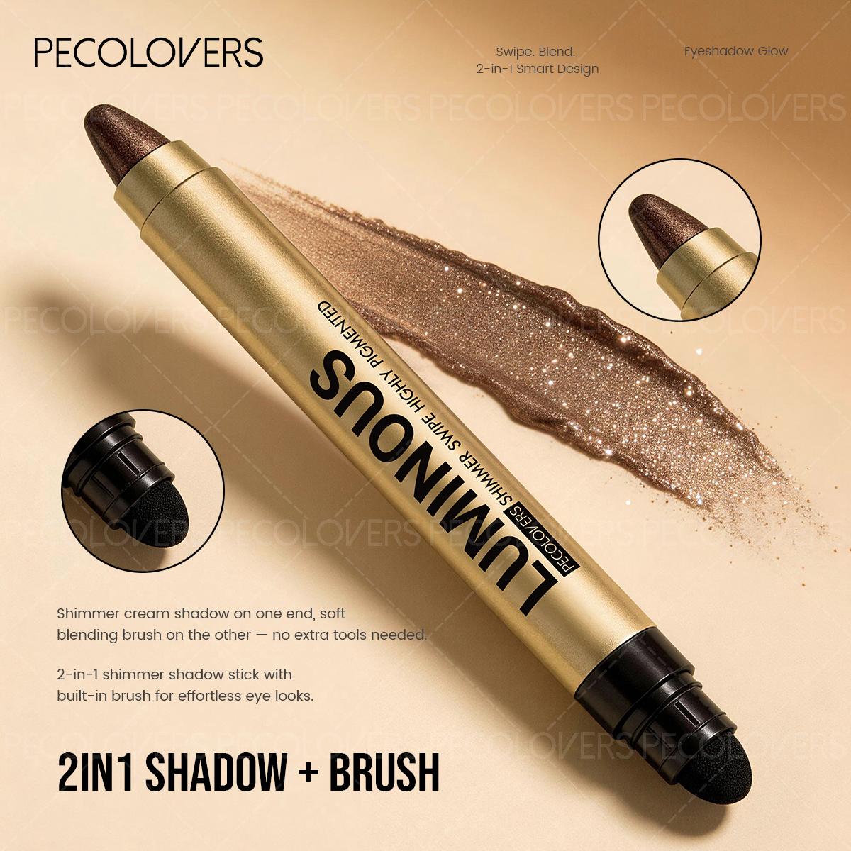 Double-ended Eyeshadow Pen, Eye Highlighter, Brightening Eyes, Long-lasting, Waterproof and Sweatproof, Eye Cosmetics, Eyeshadow Pencil, Eyeshadow Sticks
