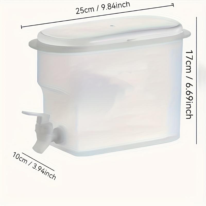 Large Capacity Fridge Water Dispenser with Faucet, 1 Count 3.5L Refrigerator Drink Cooler, Space Saving Drink Dispenser, Kitchen Accessory, Jugs, Iced Tea Pitcher