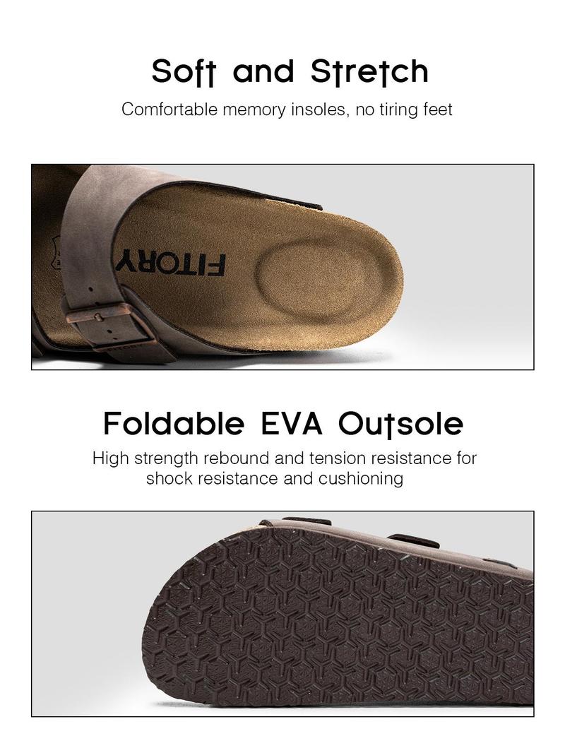 FITORY Balance II | Women's Shoes with Natural Soft Cork Footbed and Leather, Fashion&Comfort Women Sandals for Summer