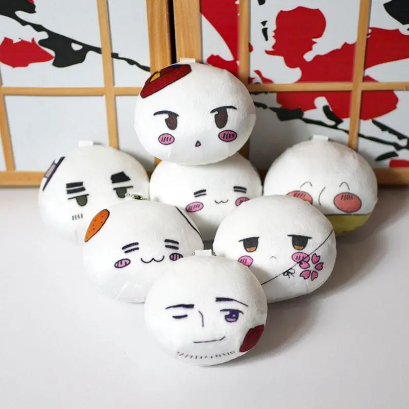 7cm Anime APH UK Russia USA Italy Japan France Plush Doll Game Cosplay Pendant Toy Stuffed Decor Keychain for Gift
