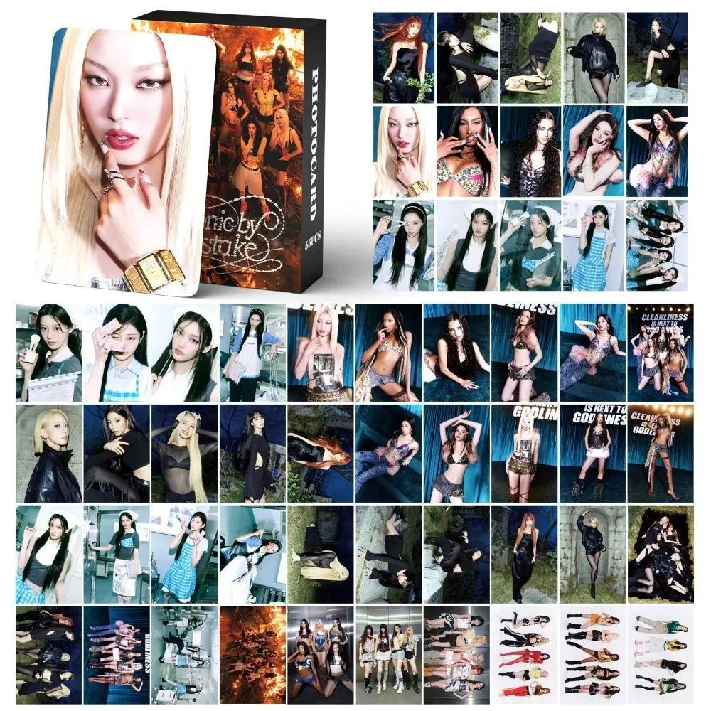 55Pcs/Set Idol Girl KATSEYE High Definition Printed Photo Postcard LOMO Card MANON SOPHIA DANIELA LARA MEGAN YOONCHAE Fans Gifts