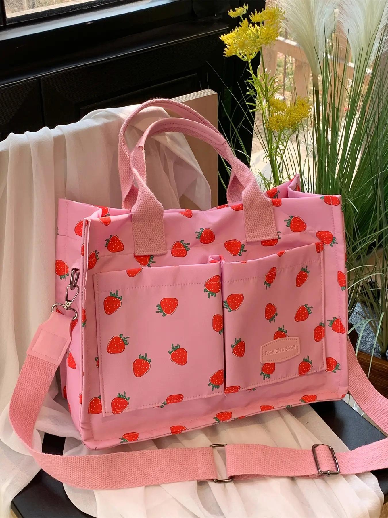 Women's Spring Plain Color Large Capacity Tote Bag, Casual Trendy Multi-pocket Design Shoulder Bag, Fashion Crossbody Bag, Commuter Crossbody Bag for Trip & Business & School, Lightweight Work Bag