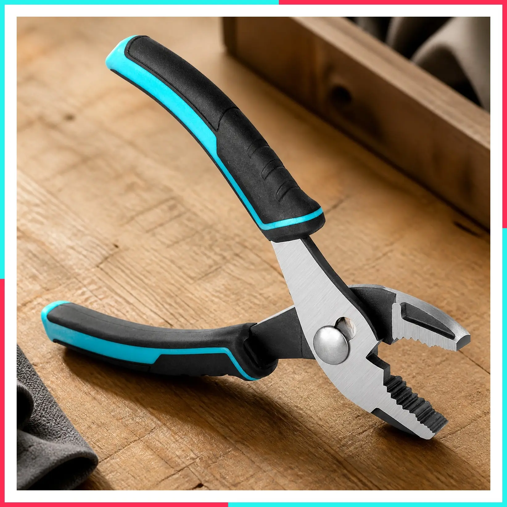 6 Inch Slip Joint Pliers, Small Pliers with Comfortable TPR Handle