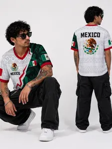 Men's Brazil Fitted Geometric Ethnic Graphic T-Shirt Long, with Brazilian Flag Design, Breathable Stretchy Stretch Knit Fabric, Casual Streetwear for All Seasons Menswear