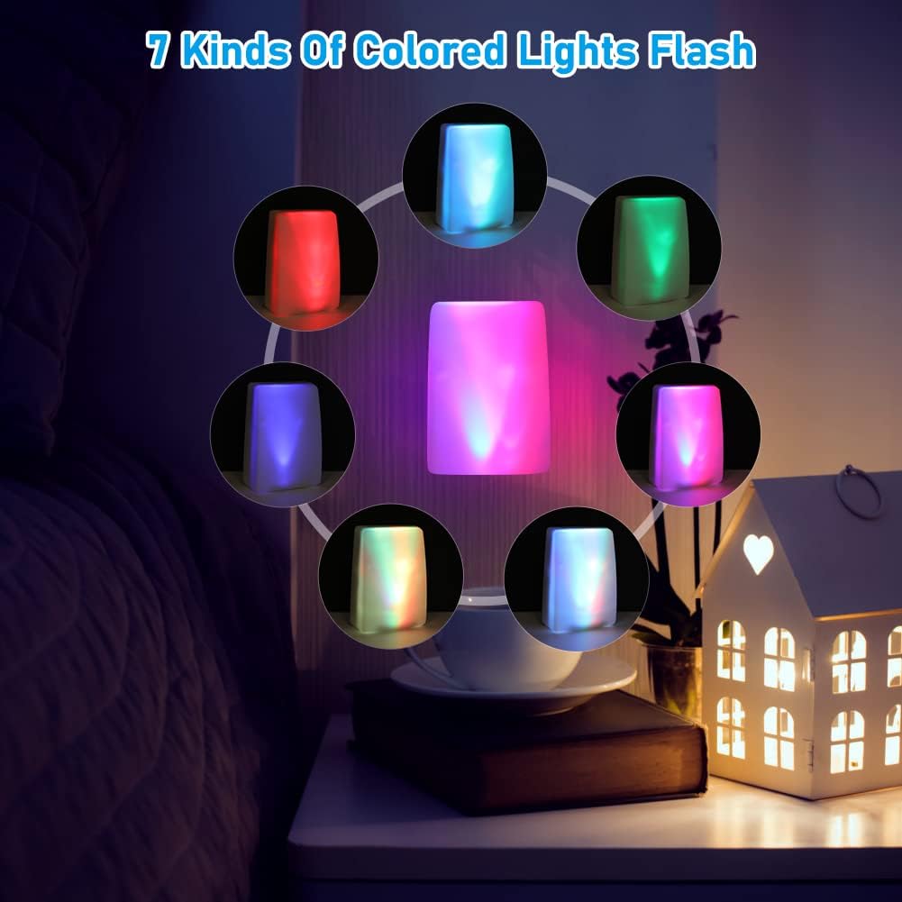 7 Color Lights Flash with Music Doorbell, Doorbell, Hard of Hearing Favorite Music, Ring Doorbell Wireless with Sound LED Flash Door Bell for Home