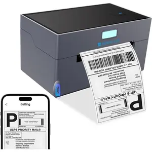 Thermal Shipping Label Printer with Bluetooth  Direct Thermal for Small Business Compatible with Windows Mac Android FedEx
