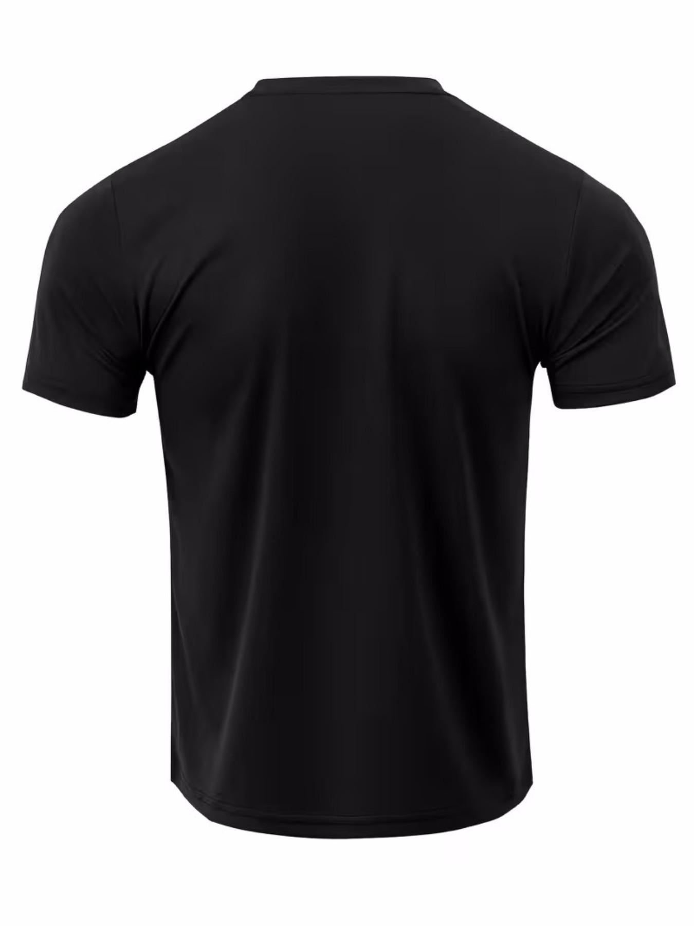 3-Pack Men's "biao" Leaf Logo Crewneck T-Shirts, Casual Short Sleeve Tops for Everyday & Streetwear