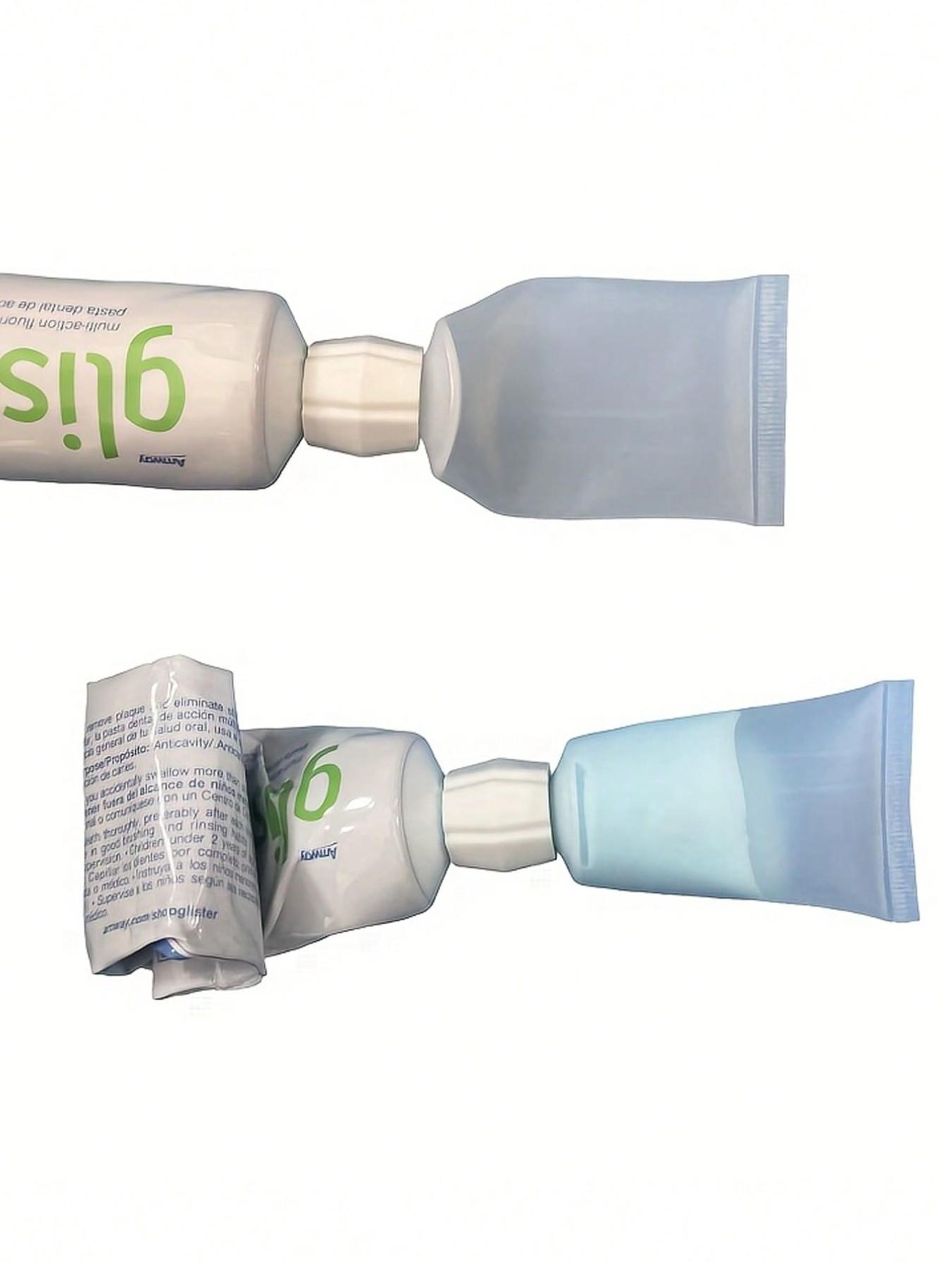 Plastic Toothpaste Tube and Face Wash Adapter Set, Refillable Bottles, Convenient Toothpaste Dispenser Tool Kit, Home Use, Travel Set, Toothpaste Squeezers