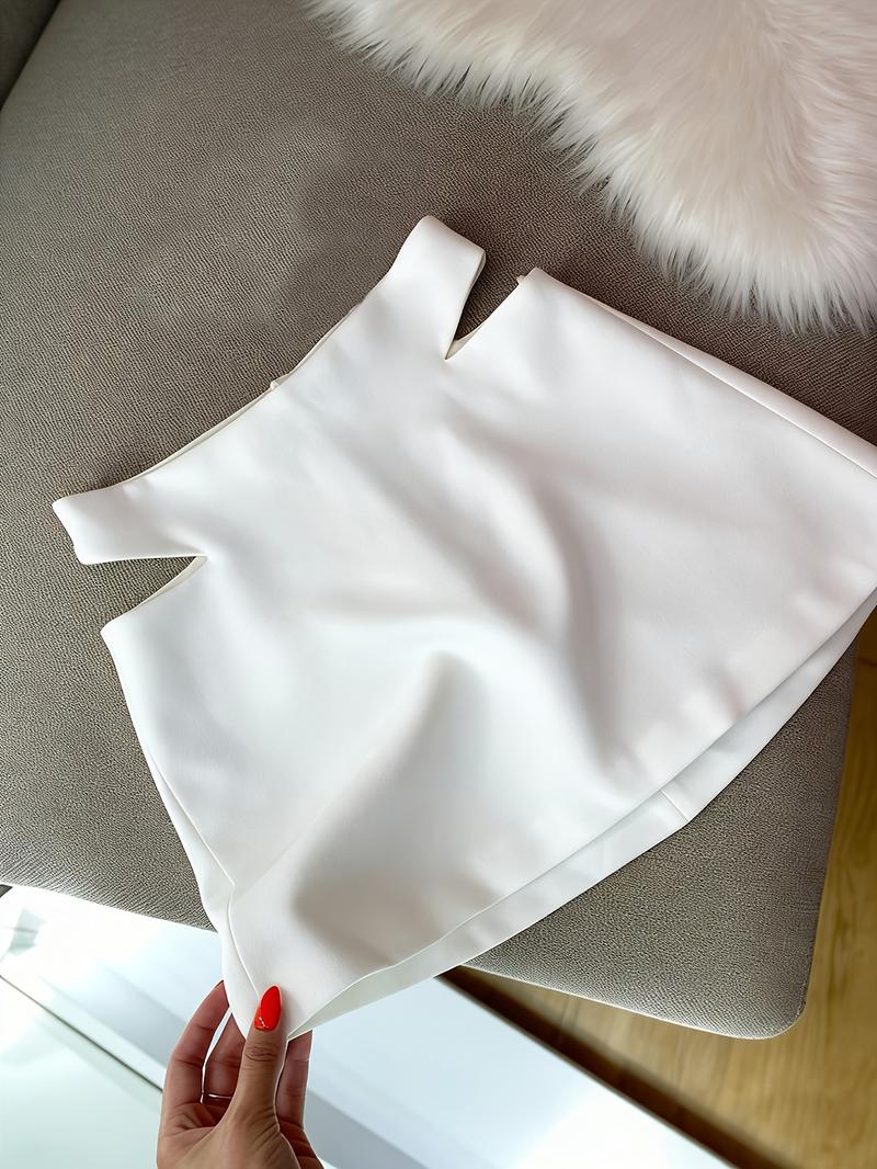 Women's Casual Fashion Commuter Solid Color Short Skirt, New Arrival 2026, Stylish and Comfortable, Perfect for Daily Wear